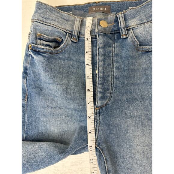 DL1961 Mara Ankle High Rise Instasculpt Slim Straight Jean | Size 23 | Crosswall - Picture 12 of 16